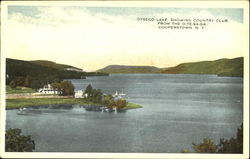 Otsego Lake Showing Country Club, From the O-Te-Sa-Ga Postcard