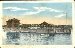 Albany Yacht Club & Recreation Pier Postcard