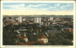 Bird's Eye View Of Chattanooga Tennessee Postcard Postcard