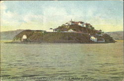 U. S. Military Prison, Alcatraz Island, San Francisco Bay California Postcard Postcard