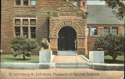 Entrance Museum Of Natural Science Postcard