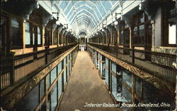 Interior Colonial Arcade Postcard