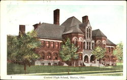 Central High School Marion, OH Postcard Postcard