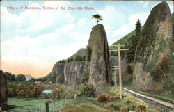 Pillars Of Hercules Banks Of The Columbia River Postcard