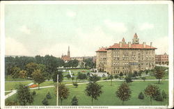 Antlers Hotel And Grounds Colorado Springs, CO Postcard Postcard