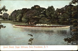 Band Stand, Roger Williams Park Postcard