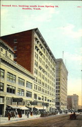 Second Ave. Looking South From Spring St, Second Ave. looking south from Spring St Postcard