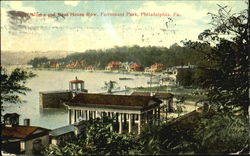 Water Works And Boat House Row, Fairmount Park Philadelphia, PA Postcard Postcard