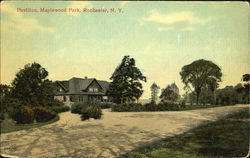 Pavilion, Maplewood Park Rochester, NY Postcard Postcard