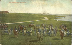 Drill At Fort Adams Postcard