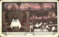 Rathskeller Of The New American House, Hanover Street Boston, MA Postcard Postcard