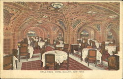 Grill Room Hotel McLain Postcard