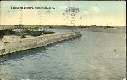 Yachts Off Battery Postcard