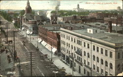 Bird's Eye View Of Lincoln Postcard