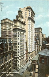 Nassau St. North From Wall St New York, NY Postcard Postcard