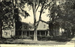 Cary Cottages, Main Cottage Richfield Springs, NY Postcard Postcard