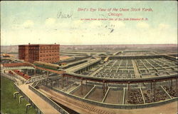 Bird's Eye View Of The Union Stock Yards Chicago, IL Postcard Postcard