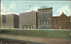 Michigan Avenue Looking South From Van Buren Street Postcard