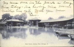 Boat House, Jackson Park Postcard