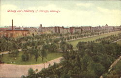 Midway And University Of Chicago Postcard