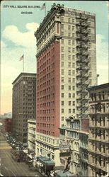 City Hall Square Building Postcard