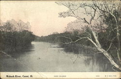 Wabash River Carmi, IL Postcard Postcard