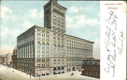 Auditorium Hotel Chicago, IL Postcard Postcard