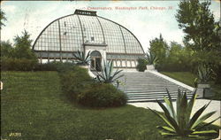 Conservatory, Washington Park Chicago, IL Postcard Postcard