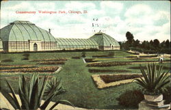 Conservatory, Washington Park Chicago, IL Postcard Postcard