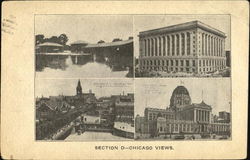 Section D-Chicago Views Illinois Postcard Postcard