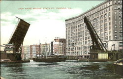 Jack Knife Bridge, State St Postcard