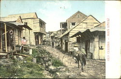 Old Culebra Main Street Mexico Postcard Postcard