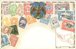 Mexico Stamps Postcard