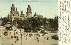 El Zocalo Y La Catedral Postcard