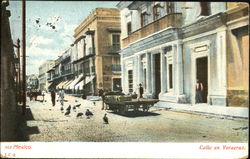 Calle En Veracruz Postcard