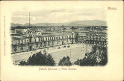 Palacio Nacional Y Vista General Postcard