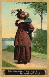 The Society Up Here Is Out Of Sight Romance & Love Postcard Postcard