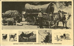 Orville Ewing Of Pritchett Colorado And His Touring Menagerie Postcard Postcard