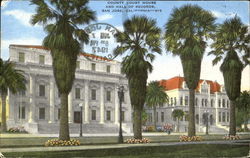 County Court House And Hall Of Records Postcard