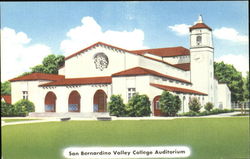 San Bernardino Valley College Auditorium California Postcard Postcard