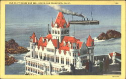 Old Cliff House And Seal Rocks Postcard