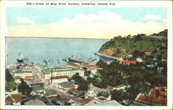 View Of Bay From Avalon Santa Catalina Island, CA Postcard Postcard