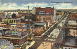 Modern New Orleans, Canal Street Louisiana Postcard Postcard