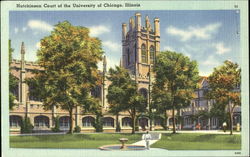 Hutchinson Court Of The University Of Chicago Postcard