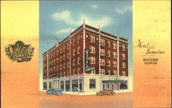 Hotel Lamoine Macomb, IL Postcard Postcard