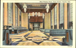 Main Waiting Room, Union Station Omaha, NE Postcard Postcard