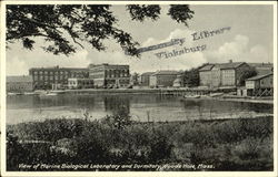 View Of Marine Biological Laboratory And Dormitory Woods Hole, MA Postcard Postcard