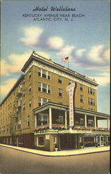 Hotel Wellsboro, Kentucky Avenue Near Beach Atlantic City, NJ Postcard Postcard