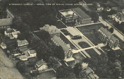 A Friendly Campus-Aerial View Of Spring Arbor Junior College Michigan Postcard Postcard