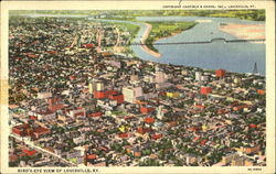 Bird's-Eye View Of Louisville Postcard